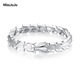 Miss JuJu domineering platinum bracelet for men, pt950 platinum bracelet, men's personalized flat keel chain, wide and customizable, customizable 43-45g, length 18-23cm, width 11mm