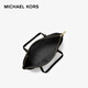 MICHAEL KORS Valentine's Day New Year's Gift Luxury MK Women's Bag CHARLOTTE Shoulder Tote Bag Large Black