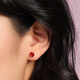 Fellala Fellala Good Luck New Year niche design earrings for women original high-end earrings simple and versatile red
