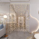 Xiangshangge Crystal Bead Curtain Door Curtain Bedroom Partition Porch Aisle Living Room Toilet Bathroom No-Punch Curtain Decorative Snowflake 25 Arcs (Suitable for 0.8-1 Meter Width)