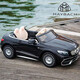 Geleoo para un automóvil eléctrico para niños Maybach de cuatro ruedas para el automóvil eléctrico para niños control remoto para el automóvil para bebés para el automóvil para bebés puede sentarse [el asiento de cuero negro exclusivo] + Touch Screen + todas las funciones Dual Drive