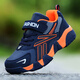 
Hongxing Tong Ke 2025 new boys' sneakers leather waterproof and non-slip children's shoes for spring and autumn mesh medium and large children's winter plus velvet running shoes 689 dark blue leather size 40