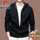 Pierre Cardin Brand Laine en tricot cardigan à capuche couleurs massifs pull à glissière Zipper File printemps et automne décontractée des vêtements d'extérieur pour hommes Blue L 170 Suggestions 115-135Jin [Jin est égal à 0,5 kg]