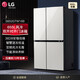 
LG refrigerator 655 liter large capacity double-open door refrigerator S652GTW16B energy-saving variable frequency air-cooling and frost-free, fresh and fresh, quick freezing and ice-making, ultra-thin glass door [Cream white] S652GTW16B