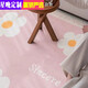 Star night ins style bedroom long bedside blanket master bedroom bed front carpet children's room pink small fresh and thick blue background daisy thickened crystal velvet does not hide gray and easy to beat 120*180cm soft and comfortable