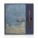 Lichao National Chao Palace Museum Cultural and Creative ordinateur portable Office cadeau de conférence personnalisée Ordonnance de conférence personnalisée Compagnie de logo personnalisée Souveniments Souvenirs Mois de la sécurité Membre Souvenirs Blue Haze Blue [Bronze Pen + Notebook + Ancient U Disk]