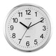 GUTEN mute clock living room modern simple round quartz wall clock conspicuous large font wall clock 3880 wood grain diameter 40 cm Others