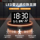 Clock painting cartoon cream style living room decoration painting with clock plug-in digital wall clock children's room bedroom creative LED light painting WY738 [Lightless power bank model] 47 inches [120*48cm]