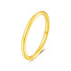Mengjinyuan 18k gold ring color gold Sansheng III glossy ring ring stackable for women as a gift