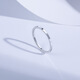 Saturday Fu PT950 platinum ring women's simple plain ring birthday gift B018507 No. 13, about 1.42g