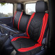 
China National Heavy Truck Ace Tengshi 777B 757B Four Seasons Seat Cushion Fully Surrounded Seat Pack Truck Special Seat Pack Full Leather Light Truck Truck Seat Pack Cushion Single Seat Black and Red Deluxe Edition