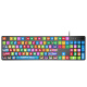 
Logitech K845 mechanical keyboard game e-sports wired keyboard computer office keyboard personalized custom keycap version for boys’ girlfriend gift k845-RAPPER joint keycap tea scroll
