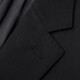 Angel Bird Suit Men's Autumn New Men's Business Casual Suit with Mulberry Silk Suit and Trousers Two-button Suit Suit Black Serge 44 A(165/88) /Please note waist or trousers