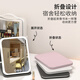 Syouranled makeup mirror folding portable handheld makeup mirror with light large size bedroom student dormitory desktop beauty mirror internet celebrity high definition intelligent fill light makeup mirror beauty mirror Chinese Valentine's Day gift for girlfriend and wife white small foldable