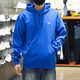 Adidas Sweatshirt Men's Spring and Autumn Triple Leaf Sportswear Knitted Hooded Casual Top Pullover HK9866 Blue Frosted Wire XL