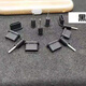 安俊晟适用于typec手机充电口防尘塞硅胶通用Type-c华为vivo小米8防尘塞 ##黑色1个#无# type-c单独充电口塞#硅胶