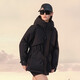 Govan style shell 4.0 five points luxury outdoor goose down jacket women's short down jacket black XL