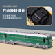 Meibosen Simulated Green Le cuir Train Toys Universal Fuxing Model Baby Inertial Sound and Light Children's Car 1-2 Boy 3-4 Train En cuir vert amélioré [La porte peut être ouverte + Sound and Light