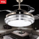 TCL Lighting Ceiling Fan Light Fan Light Living Room Dining Room Bedroom Simple LED Fan Invisible Ceiling Fan Light European American American Chandelier Modern Lighting Lighting Frequency Conversion Style Qingying - Dimming and Color Adjustment 36 Inch 25 Watt Suitable for 8-20 Square Meters