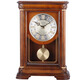 Seiko Japan Seiko hourly chime table clock living room bedroom office creative exquisite quartz clock solid wood clock brown
