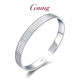 GsunG Platinum PT950 Heart Sutra Bracelet Men's Solid Platinum Open Bracelet Men's Atmospheric Smooth Surface Simple Fashion Customized Products Contact Customer Service