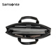 Samsonite chest bag men's soft cow leather waist bag crossbody bag light business shoulder handbag TK9 black