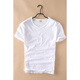 Extreme linen basic round neck slub cotton T-shirt for men, casual thin, white, slim, soft, Japanese style, versatile men's T-shirt, white XL (140-160Jin Jin is equal to about 0.5 kg)