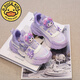 G.Duckkids kleine gelbe Ente Mädchen Schuhe Kulomi kleines Mädchen Mesh atmungsaktivem rotierenden Knopf Leichte und vielseitige Freizeitschuhe Sport QL-Purpur 838 (Doppel-Netz) Größe 32 Größe 19,9 cm in der Länge