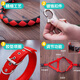 Huanchong.com Dog Rope 3-piece Set Dog Leash Collar Chain Harness Dog Walking Rope Small and Medium-sized Dog Pet Supplies
