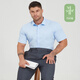 Dibinze large size short-sleeved shirt for men fattened loose business casual no-iron anti-wrinkle bamboo fiber stretch white shirt