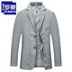 
ROMON summer ice silk sunscreen suit men's quick-drying breathable sunscreen suit men's light and thin suit casual suit summer jacket gray 175/L [recommended 110-130Jin [Jin equals 0.5 kg]]