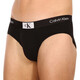 Calvin Klein Urlaubsgeburtstagsgeschenk Calvin Crane Herren komfortable Dreier-Pack-Slips Pheties NB3527A Schwarz/Schwarz/Orange DY6 M