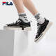 斐乐（FILA）LOOP断层鞋男鞋帆布鞋新款休闲鞋运动板鞋 黑-BK 41