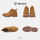 Minglang Mellen Martin Boots Herrenstiefel vielseitige Retro-Arbeitskleidung gelbe Stiefel Paare Paiteln Schneestief