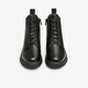 Heshe (Tata) Winter Mall gleich vielseitig Cowide Casual Martin Boots Frauenstiefel Neu 7BU53DD3 Schwarz (Single) 34