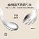 YEEHOO baby learns to eat fork spoon baby learns to eat complementary food spoon children's tableware spoon stainless steel fork spoon cat claw stainless wind fork spoon