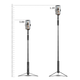 Thysent Anti-Shake Floor Stand Selfie Stick Füllfüllungsleuchte Drei-in-One