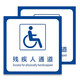 Bingyu BJ206 Accessible signs for disabled people 40*40cm parking space and toilet wear-resistant signs wall stickers Accessible toilet