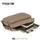 Sac à épaule pour hommes décontractés troupes de troupe de troupes pour hommes masculins neuf style masculin crossbody bac masculin de toile de toile de toile horizontale sac à épaule masculine sac grand brun l1585