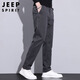 JEEP SPIRIT Jeep Casual Pants Men's Autumn and Winter Business Pants Men's New Retro Revival Men's Pants Dark Gray 33