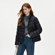 Ventilateur Silan Short Thin Down Veste pour les femmes en automne et hiver 2024 Nouvelle veste matelassée simple et à la mode 14099 Polar Black XS