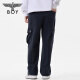 BOY LONDON men and women trousers casual and versatile straight loose gray work pants N15042 gray M