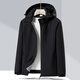 Zitronen plus Samt Windbreaker unter Bananenmantel Männern und Frauen koreanischer Stil winddicht und warmes Einschichtweichschalenjacke Work Style Literary Top 9930-Kiln-Pulver-Women [Solid Color] 2xl