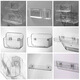 Transparente Wandspeicherbox Organisieren von Rack Storage Box Wall-montierte transparente Acryl-Mobiltelefon-Fernbedienungsarbeiterin 4877.