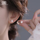 DAISY DREAM999 pure silver millet pearl flower ball earrings for women 2025 new temperament earrings niche high-end earrings 999 silver pearl flower ball earrings