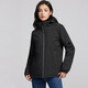 
Lemon plus velvet windbreaker under banana coat men and women Korean style windproof and warm single-layer soft shell jacket work style jacket literary top 9930S Obsidian black-woman [solid color] L