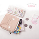 Yufan Coin Wallet Wallet Women's Short Card Bag Mini Student Aunt Scarf Storage Bag Simple Japanese Coin Clothing Bag Small Bag White Girl and Dog