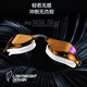 Li Ning (LI-NING) swimming goggles for men and women, coated high-definition anti-fog swimming goggles, professional high-end racing swimming goggles 2702 black silver