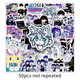 50 Autocollants périphériques de jeu Omori Pixel Game Mignon Cartoon Headspace Ordinktop autocollants de bureau peints créatifs avec décoration adhésive étanché