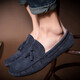 
Shuimuran summer beanie shoes men's Korean version ins trendy breathable driving shoes versatile loafers British fashion shoes blue 9880 39